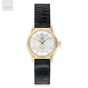 18ct Yellow Gold Longines Heritage Conquest Automatic Watch