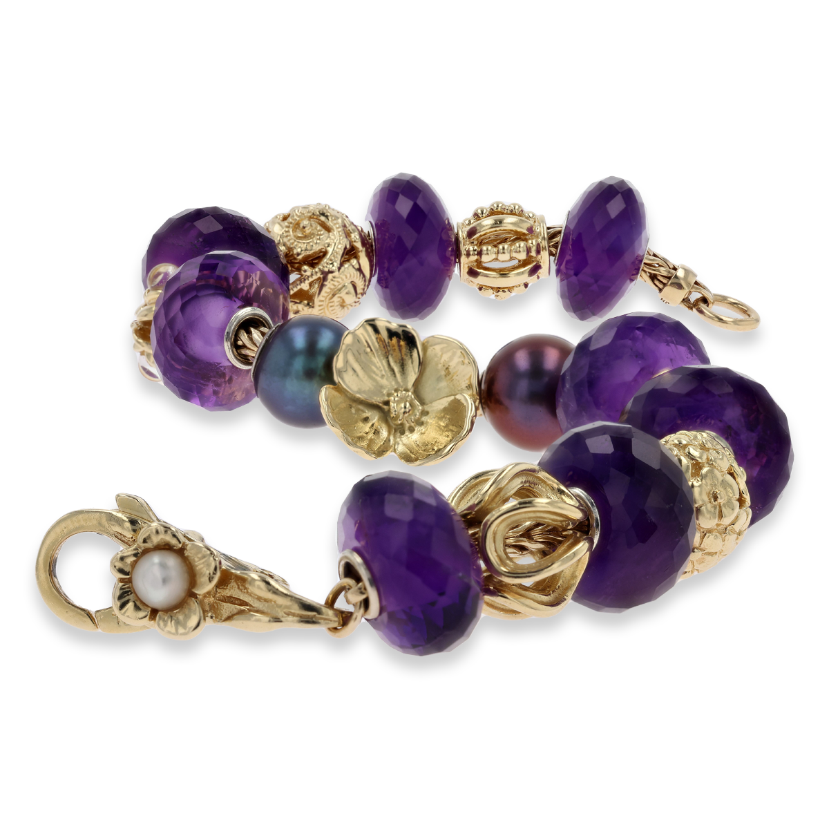 Trollbeads Exclusive 18ct Yellow Gold Lovers Faith on Inspiration Bracelet