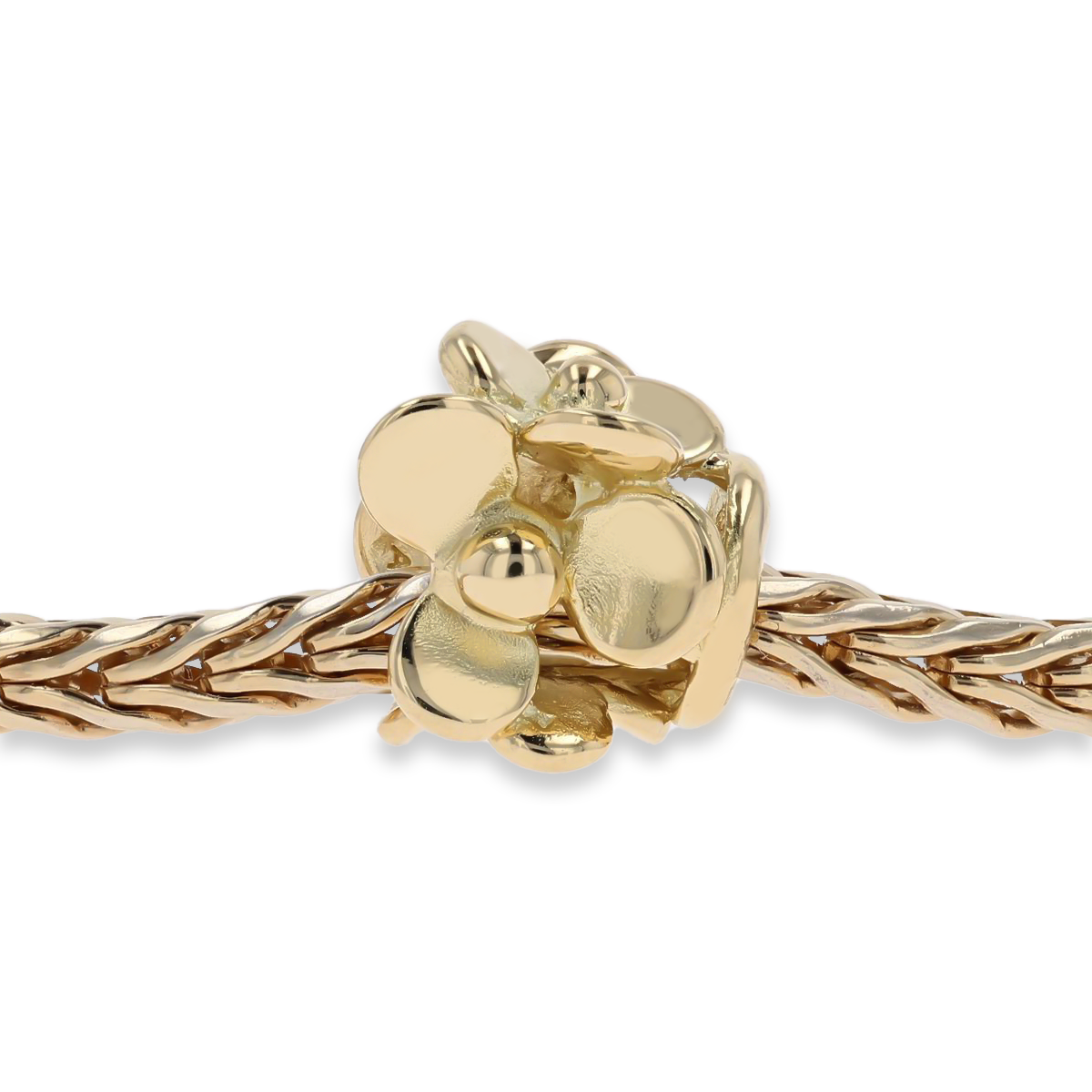 Trollbeads Exclusive 18ct Yellow Gold Lush Meadow on Bracelet