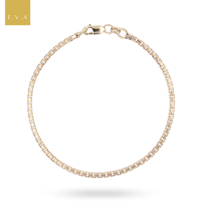 9ct Yellow Gold Venetian Box Link Bracelet