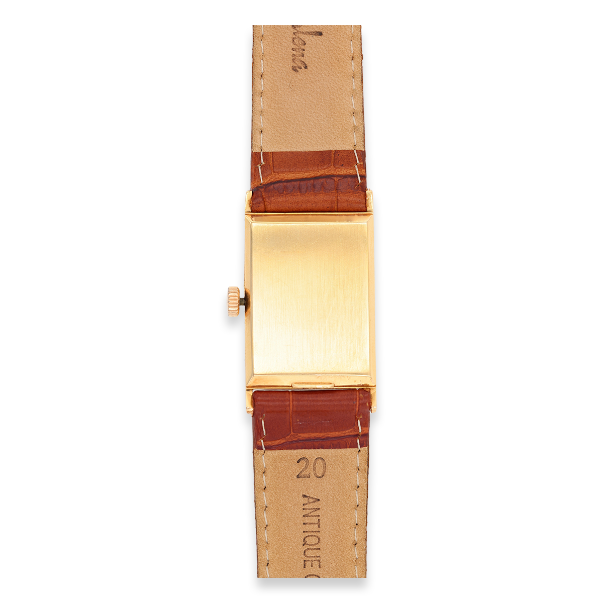 18ct Yellow Gold Solid Longines Rectangular Manual Wind Watch