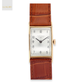 18ct Yellow Gold Solid Longines Rectangular Manual Wind Watch
