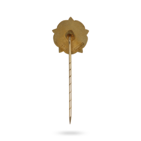 9ct Yellow Gold Tudor Rose Stick Pin