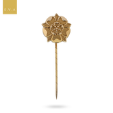 9ct Yellow Gold Tudor Rose Stick Pin