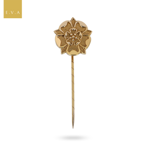 9ct Yellow Gold Tudor Rose Stick Pin