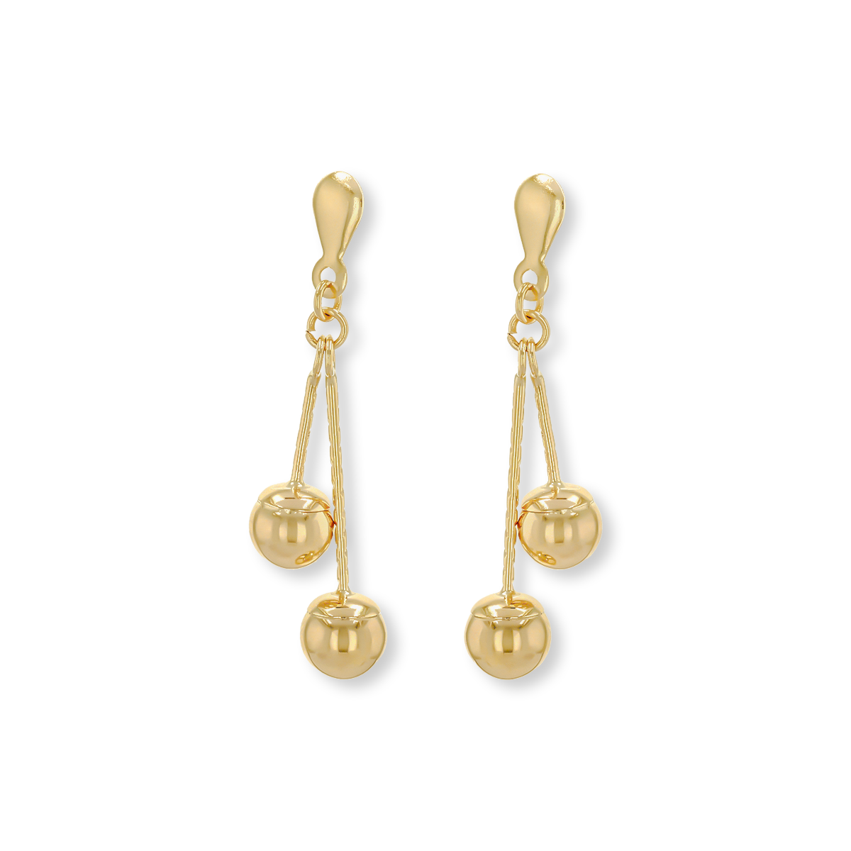 9ct Yellow Gold Ball Drop Earrings