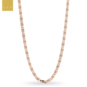 9ct Rose Gold Scroll Link Chain