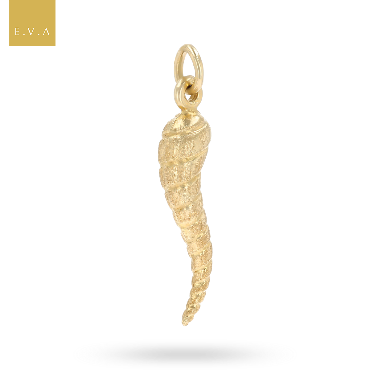 9ct Yellow Gold Frosted Horn Of Life Pendant