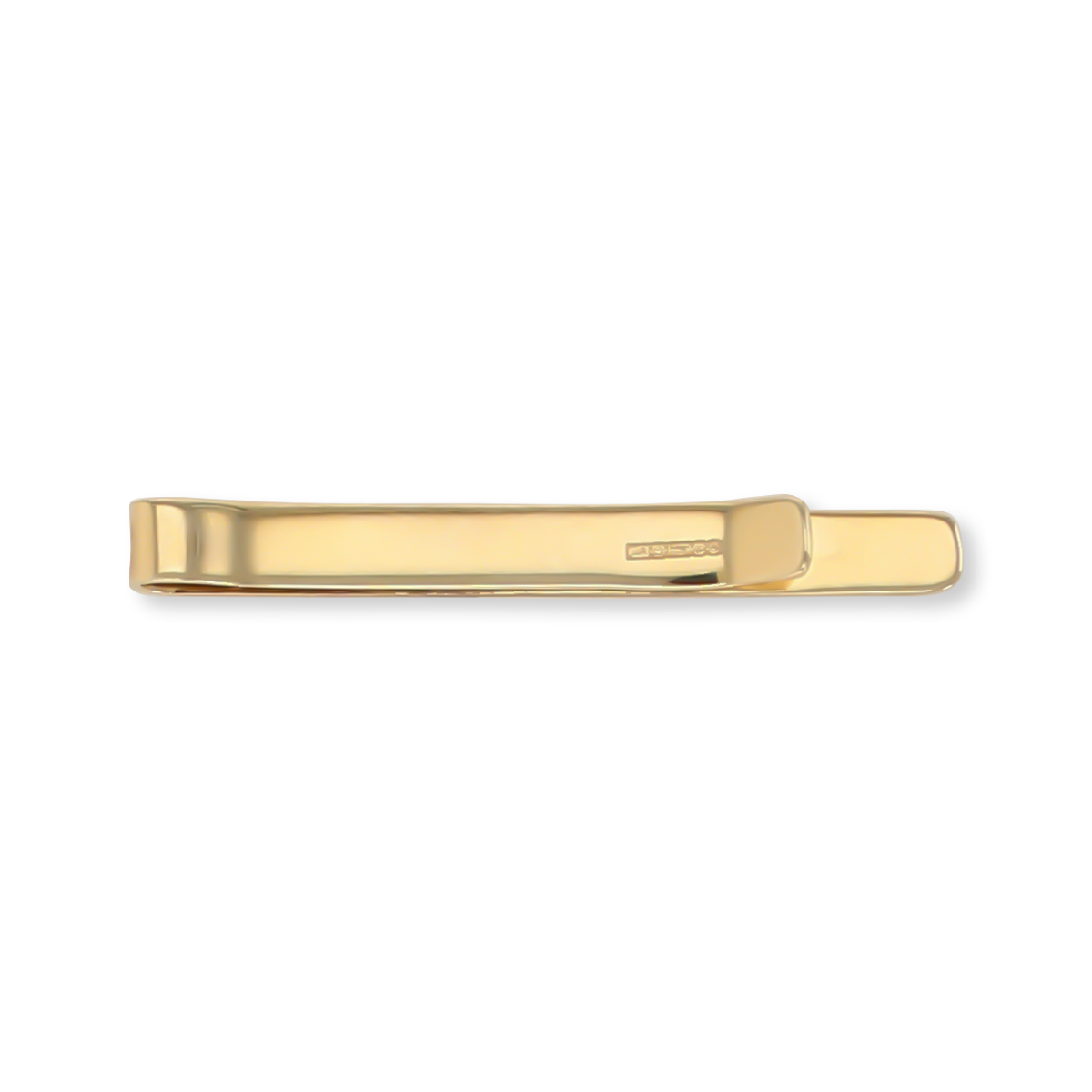 9ct Yellow Gold Diamond Cut Patterned Tie Bar