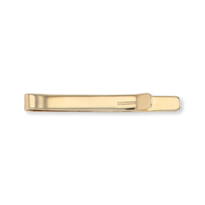 9ct Yellow Gold Diamond Cut Patterned Tie Bar