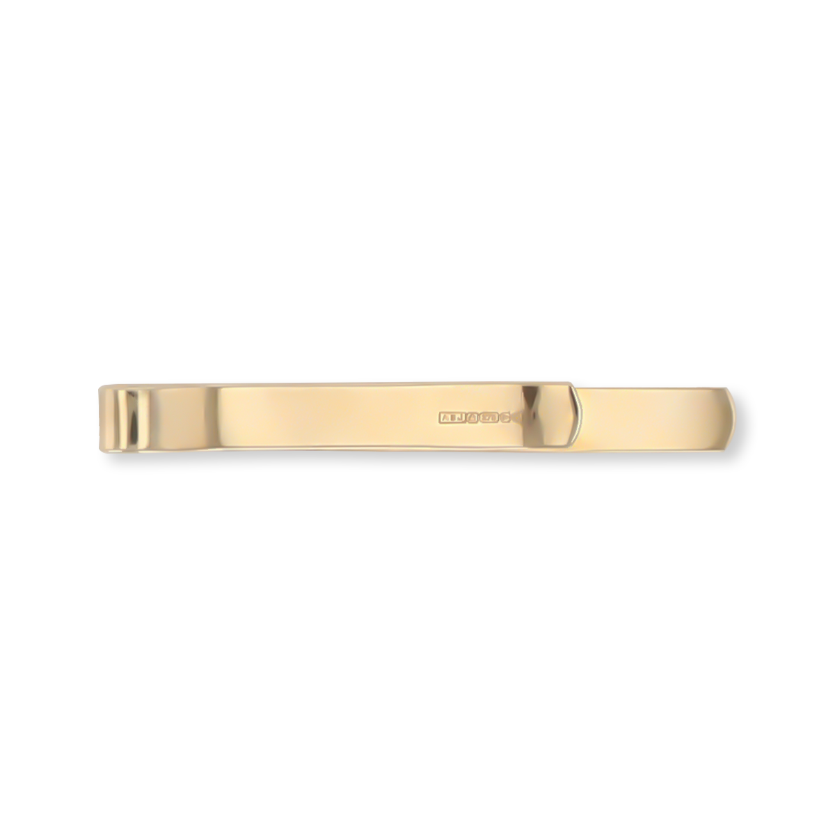 9ct Yellow Gold Barked Tie Bar
