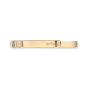 9ct Yellow Gold Barked Tie Bar