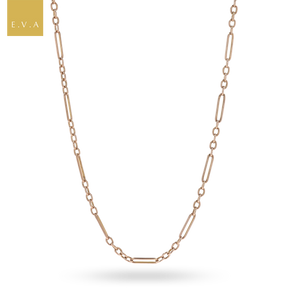 9ct Rose Gold Antique Figaro Necklace By Charles Daniel Broughton