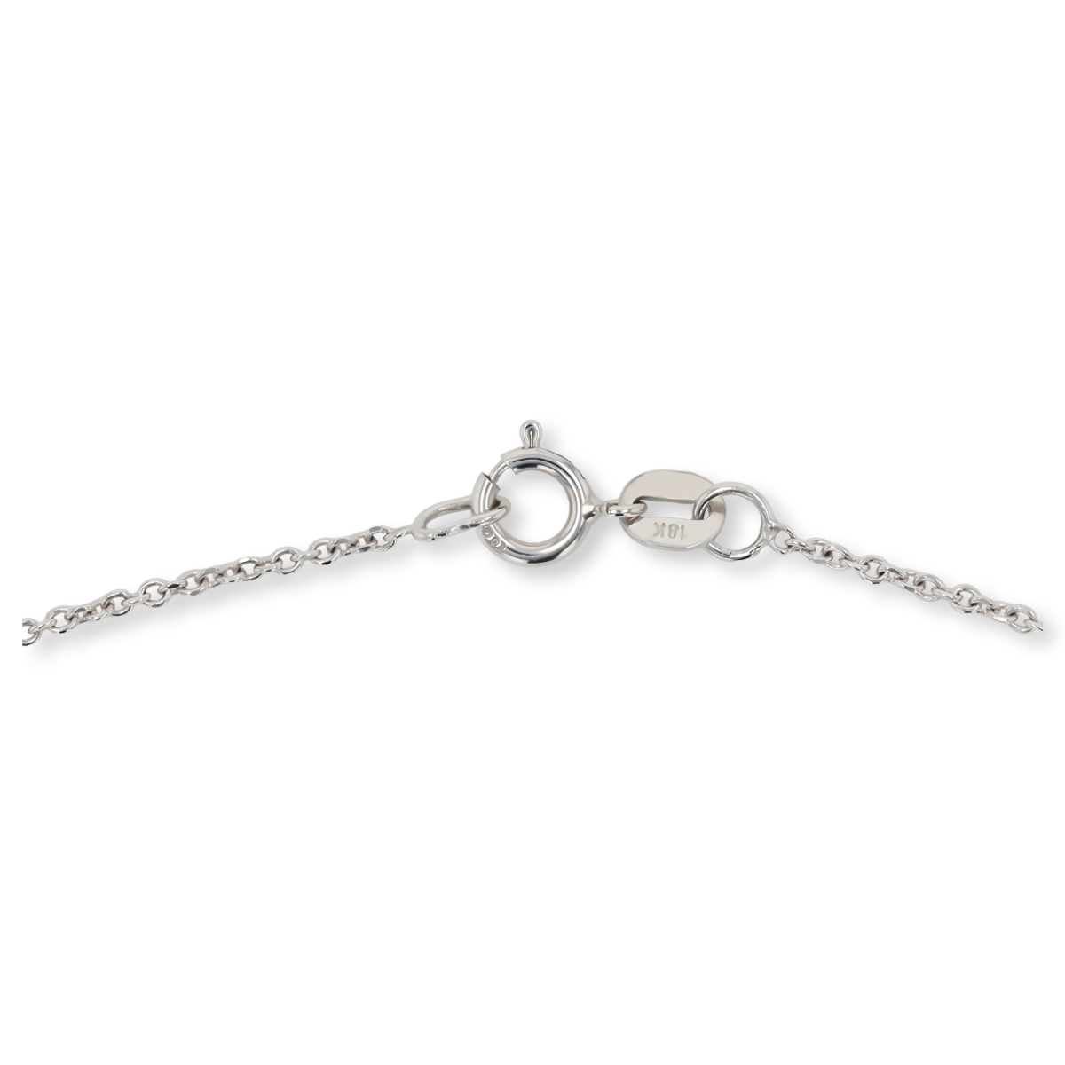 18ct White Gold Diamond Concentric Pendulum Pendant & Chain