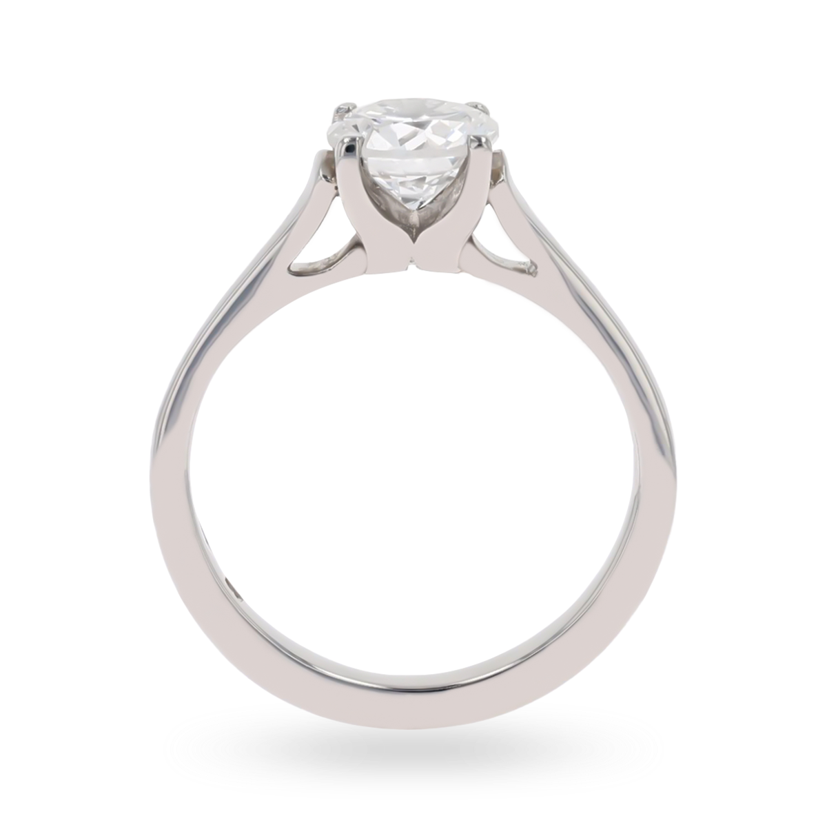 Platinum Round Brilliant Cut Diamond 1.00ct Solitaire Ring