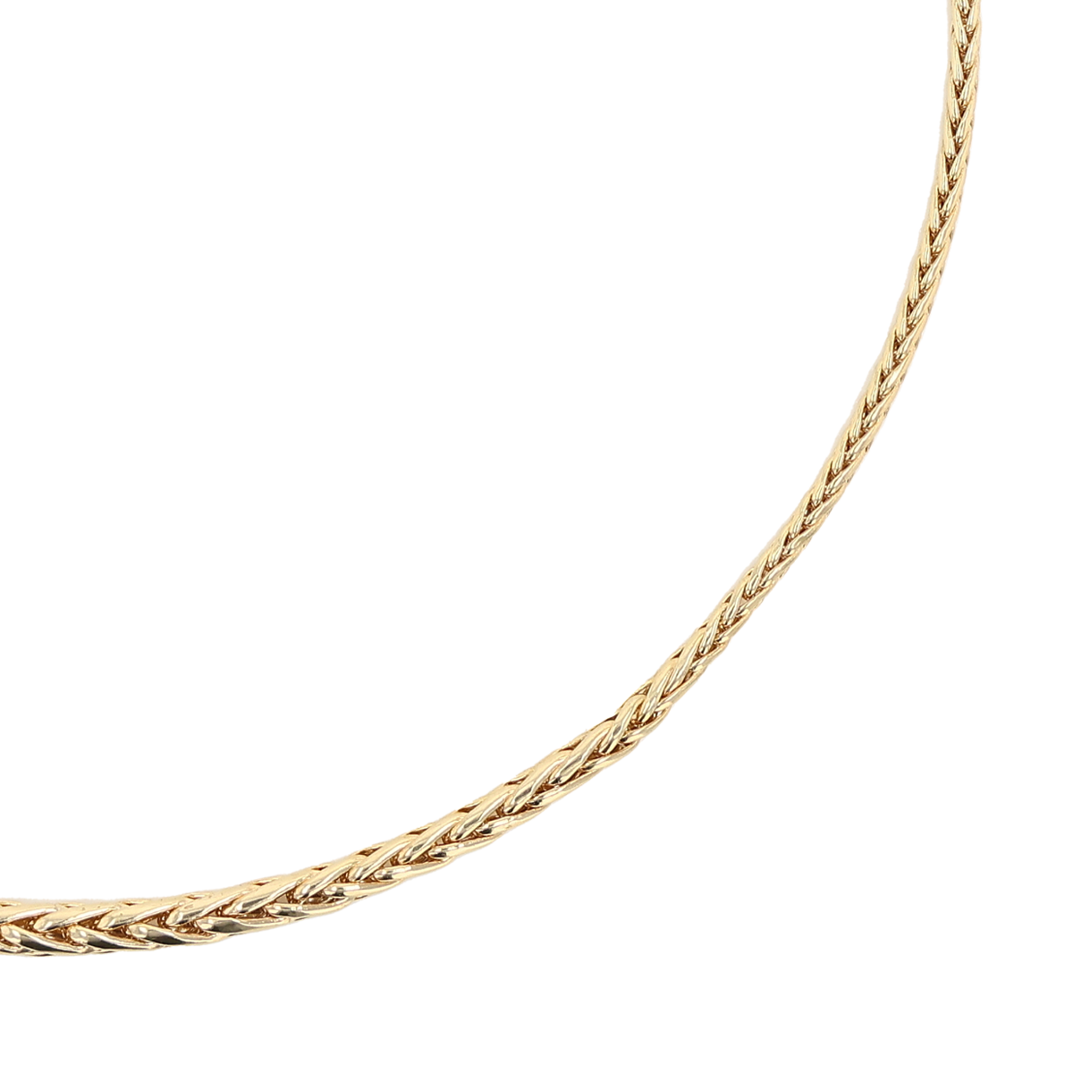 9ct Yellow Gold Graduated Hollow Foxtail Necklace