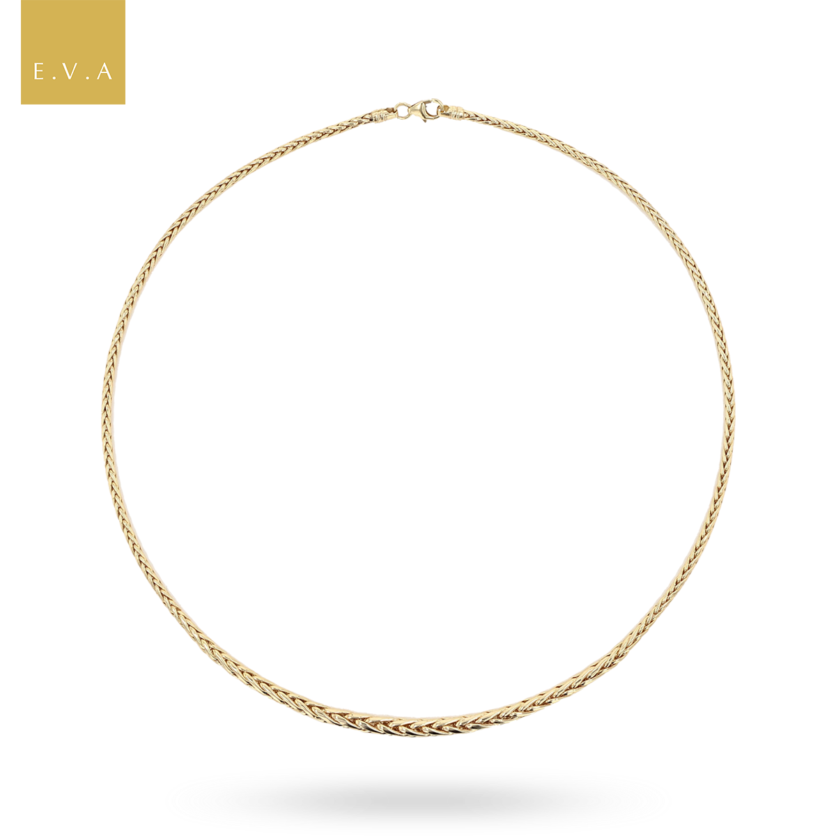 9ct Yellow Gold Graduated Hollow Foxtail Necklace