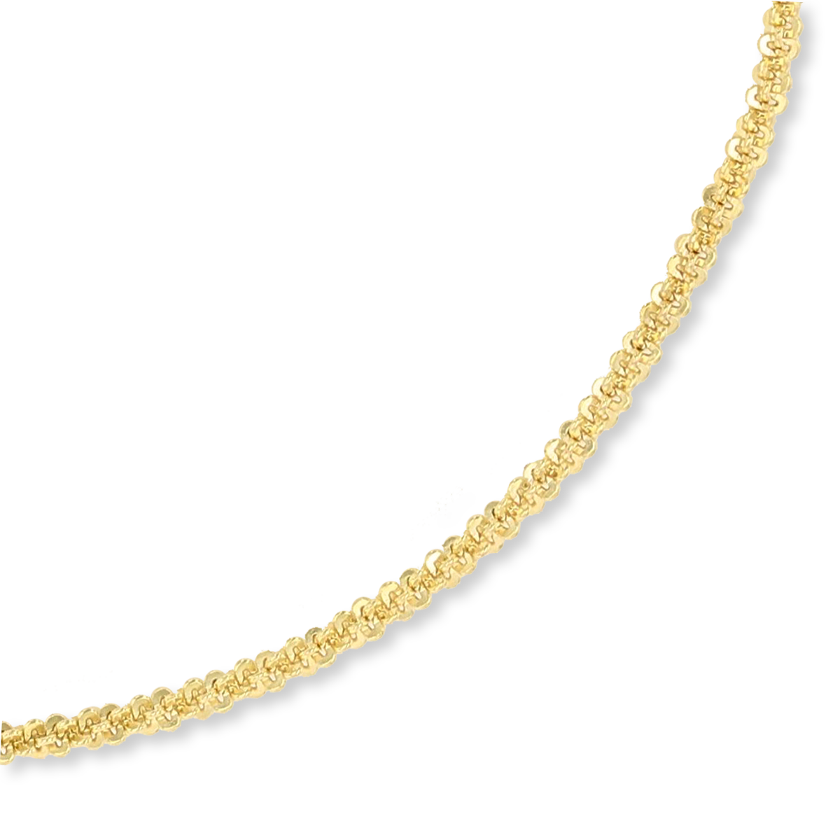 9ct Yellow Gold Diamond Cut Margarita Nautical Necklace