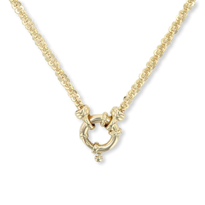 9ct Yellow Gold Diamond Cut Margarita Nautical Necklace