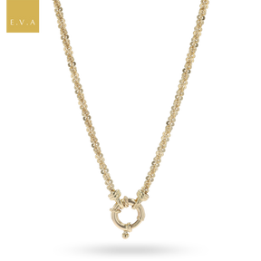 9ct Yellow Gold Diamond Cut Margarita Nautical Necklace