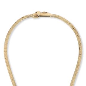 9ct Yellow Gold Two Strand Diamond Cut Collarette Necklace