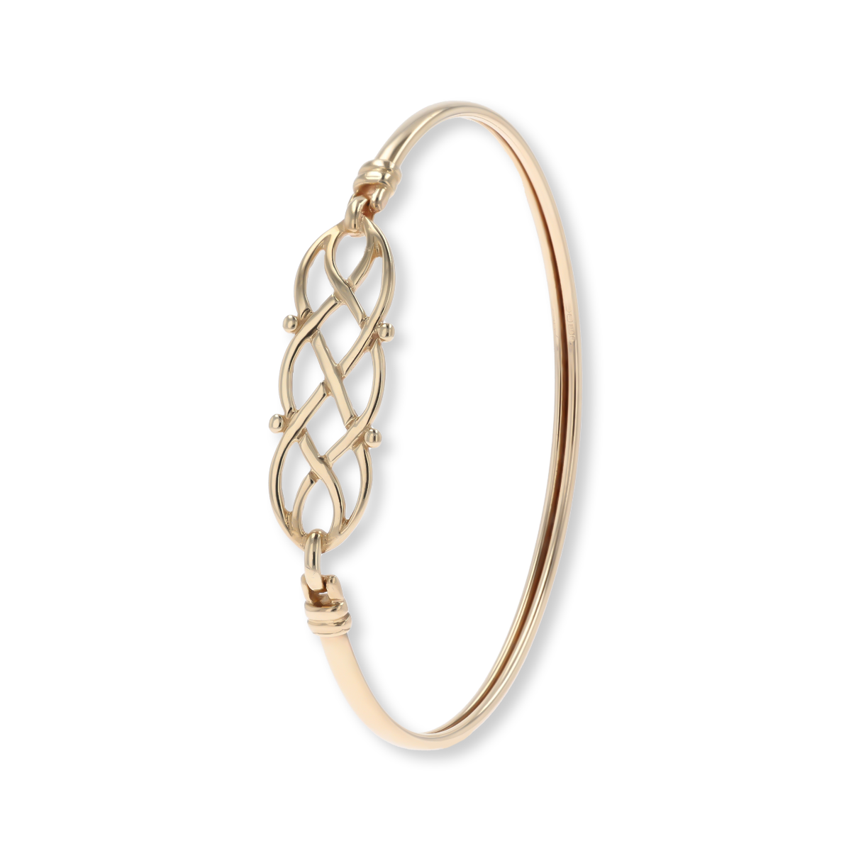 9ct Yellow Gold Sailor’s Celtic Knot Tension Bangle