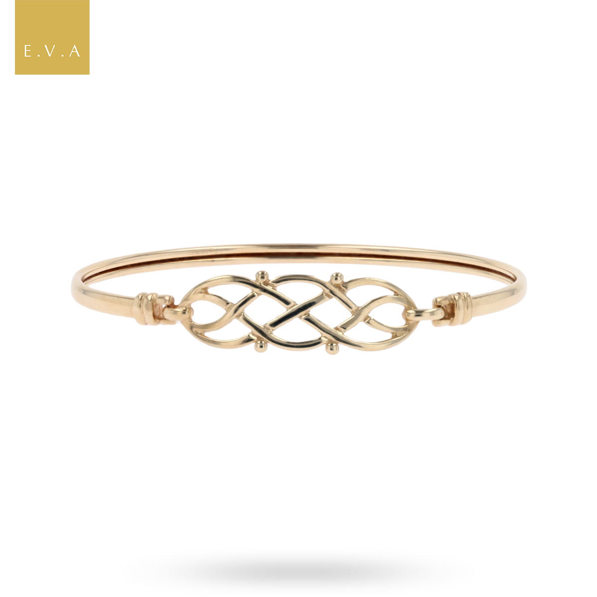 9ct Yellow Gold Sailor’s Celtic Knot Tension Bangle