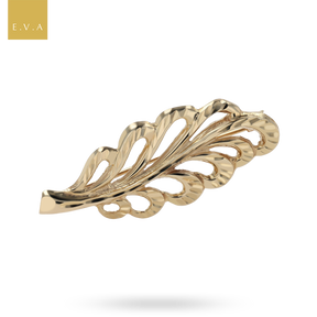 9ct Yellow Gold Leaf Brooch