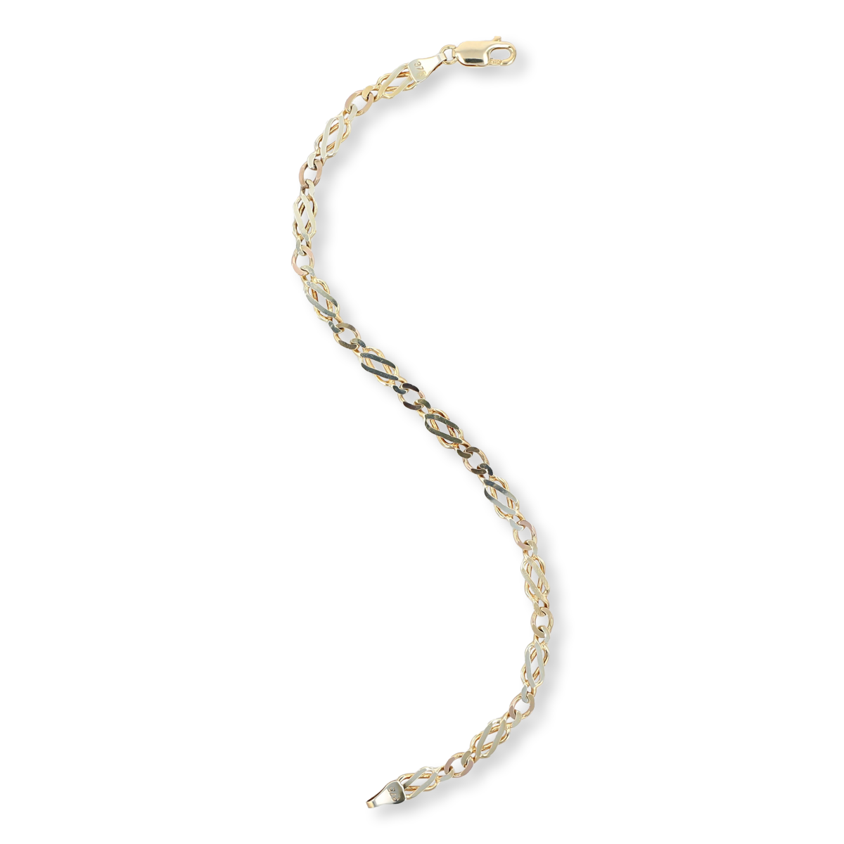 9ct Multi-Gold Celtic Link Bracelet