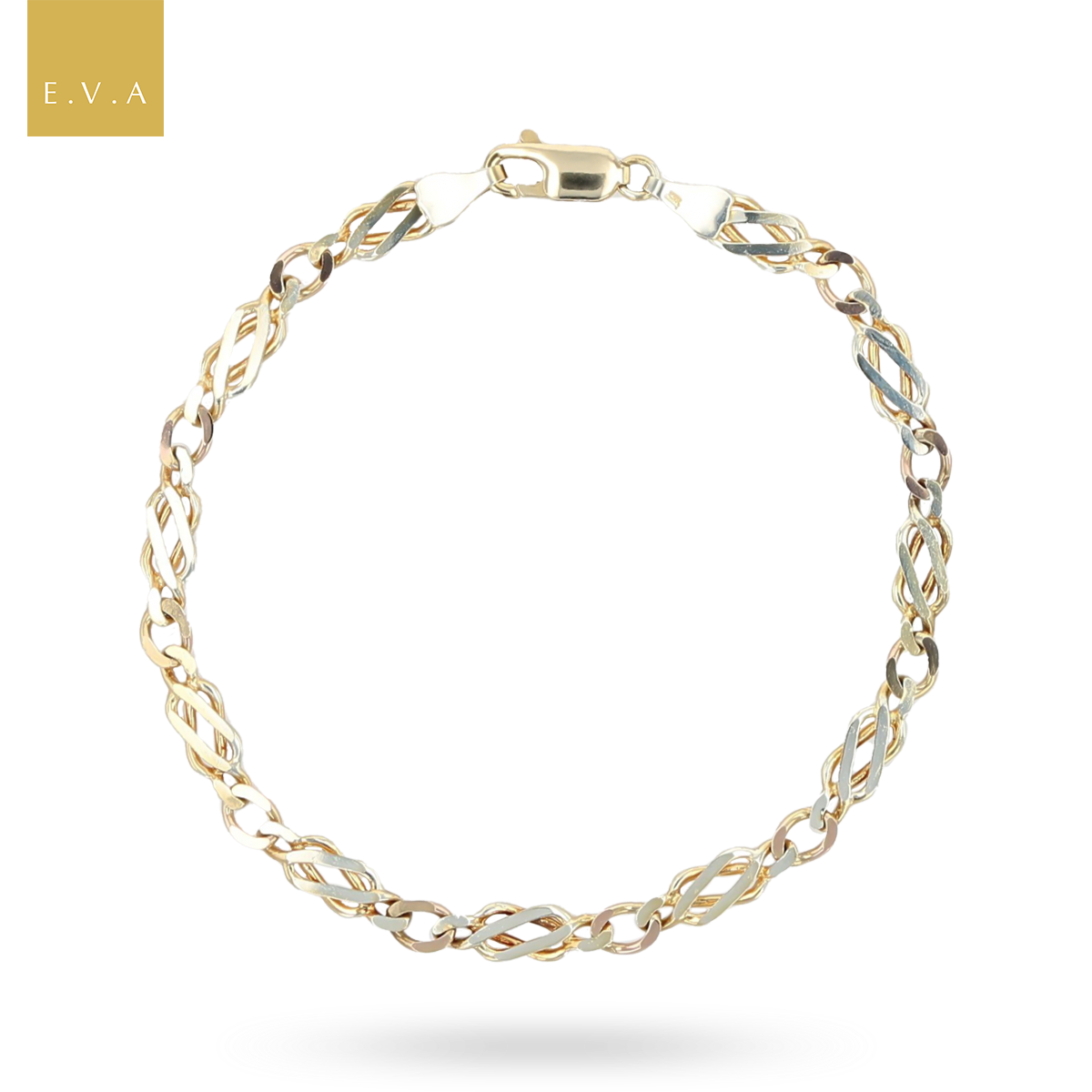 9ct Multi-Gold Celtic Link Bracelet