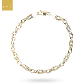 9ct Multi-Gold Celtic Link Bracelet