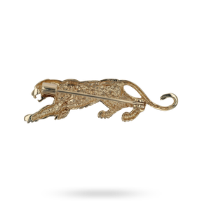 9ct Yellow Gold Panther Brooch