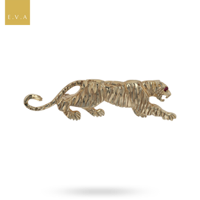 9ct Yellow Gold Panther Brooch