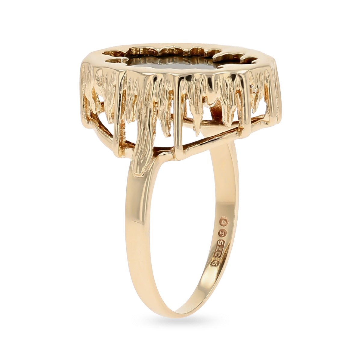 9ct Yellow Gold Bloodstone Lake Ring