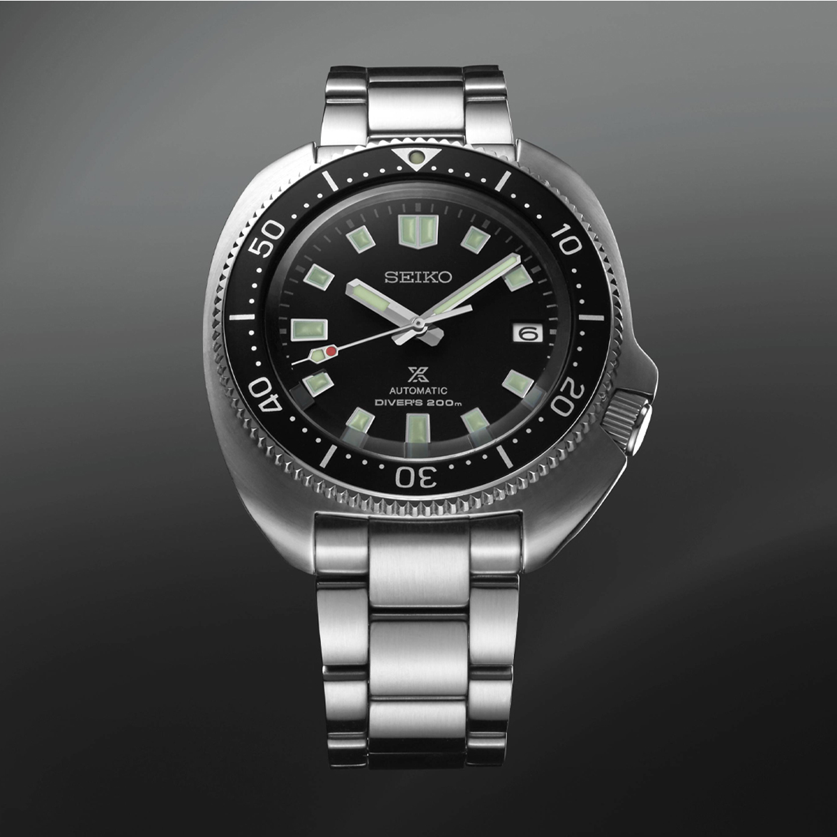 Prospex Willard Automatic Black Bezel with Stainless Steel Bracelet