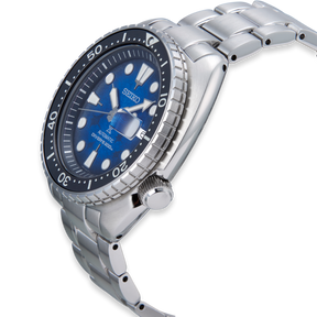 Seiko Prospex “Save The Ocean” Turtle Scuba Diver, Navy Bezel with Stainless Steel Bracelet - SRPE39K1