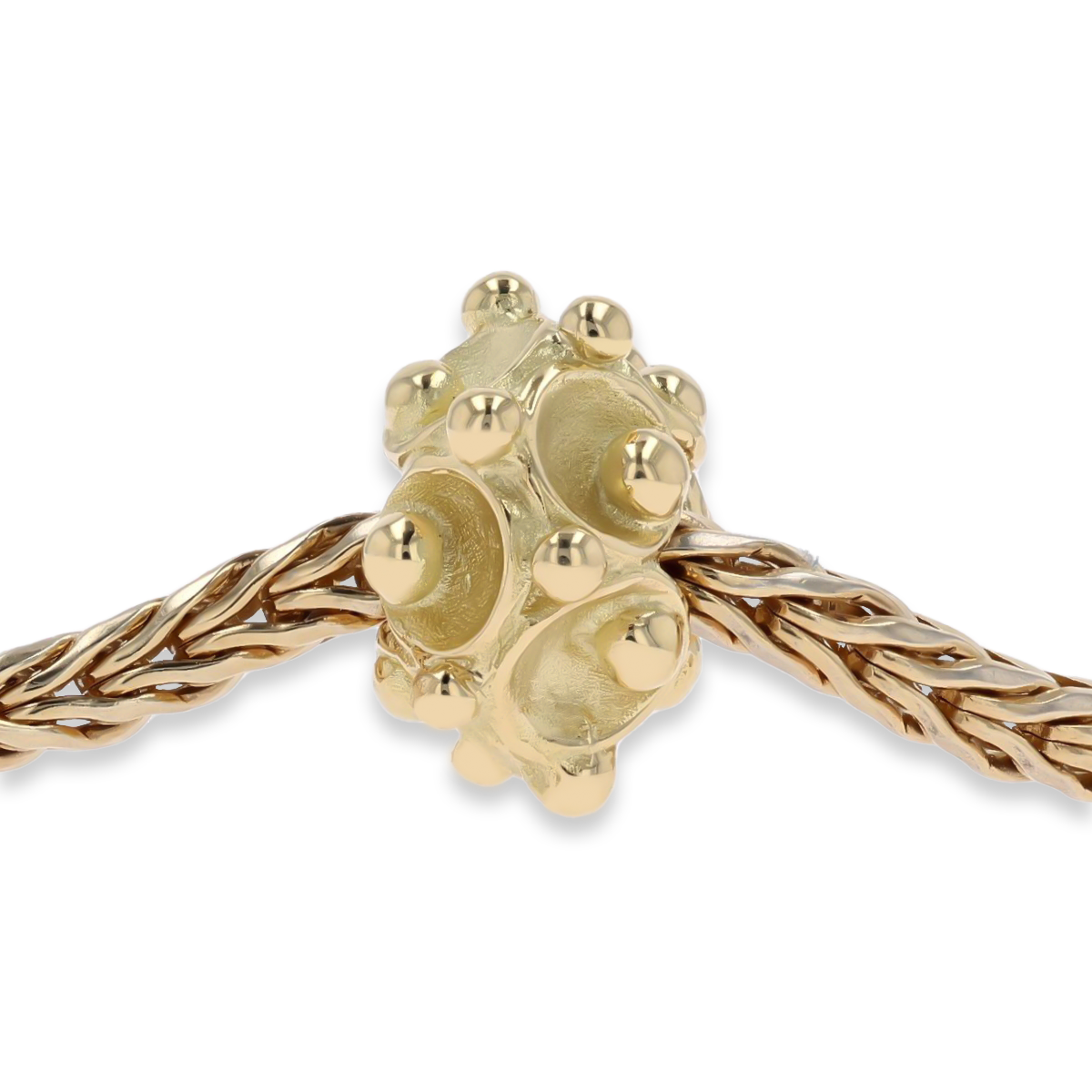 Trollbeads Exclusive 18ct Yellow Gold Water Lily Family on Bracelet
